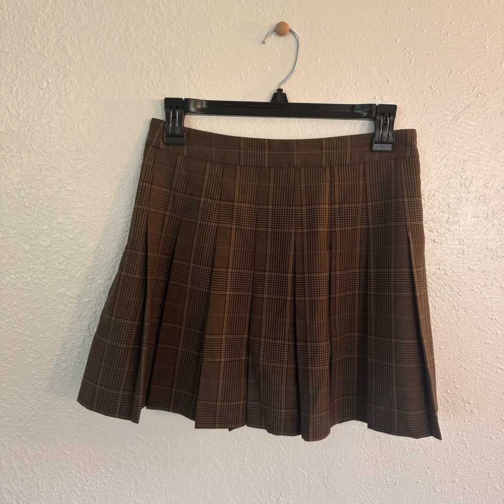 Aritzia Brown Mini Skirt